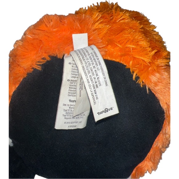 TOYS R US FOX PLUSH FOX 10" STUFFED ANIMAL GLITTER EYES PLUMP 2015 - Picture 4 of 9